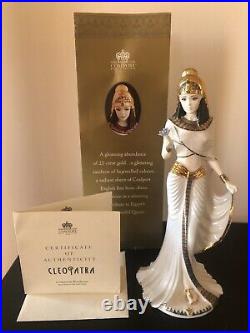 COALPORT Fine Bone China CLEOPATRA Figurine With 22 Carat Gold Limited Edition