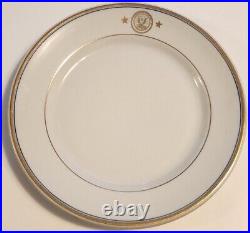 Carr China DEPARTMENT OF THE NAVY 9.5 REAR ADMIRAL Dinner Plate Dated 1934