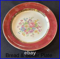 Century By Salem China Warranted 23 Karat Gold Encrusted