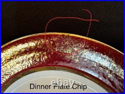 Century By Salem China Warranted 23 Karat Gold Encrusted