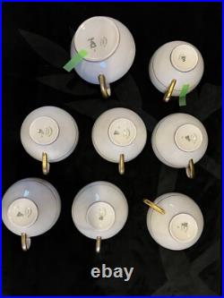 Charles Ahrenfeldt Limoges France Gold Rim Vintage Porcelain China, 148 pieces