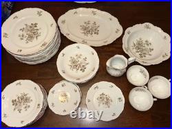 Charming Barbara Mitterteich White Porcelain China Gold Trim Set