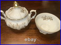 Charming Barbara Mitterteich White Porcelain China Gold Trim Set