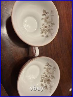 Charming Barbara Mitterteich White Porcelain China Gold Trim Set