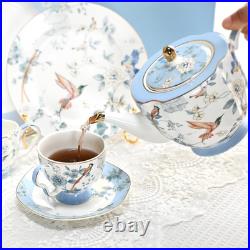 Charming Vintage Floral Bone China Dinnerware Set for 2 8 Pieces