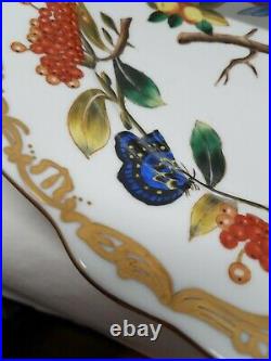 Chelsea House Porcelain Potsdam Bird Charger Plates 12 Gold Border Set 2 H700