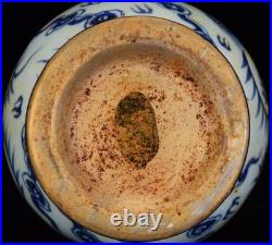 China Antique Blue white Porcelain yuan dynasty golden phoenix elephant ear vase