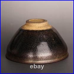 China Jian Kiln PorcelainLi-Marked Black-Gold Hare's-FurJian Zhan Teacup/Tea B