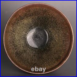 China Jian Kiln PorcelainRose-Gold Oil-SpotJian Zhan Teacup/Tea Bowl