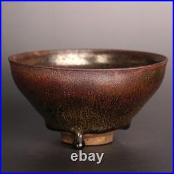 China Jian Kiln PorcelainRose-Gold Oil-SpotJian Zhan Teacup/Tea Bowl