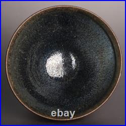 China Jian Kiln Porcelain Black-Gold Oil-Spot Jian Zhan Teacup/Tea Bowl