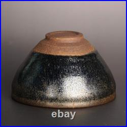 China Jian Kiln Porcelain Black-Gold Oil-Spot Jian Zhan Teacup/Tea Bowl