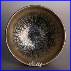 China Jian Kiln Porcelain Golden hare's-fur Jian Zhan Teacup/Tea Bowl