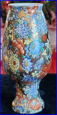 China's Last Dynasty Qianlong Qing Famille Rose Golden Gilded Vase-Antique-Yl China's Last Dynasty Qianlong Qing Famille Rose Golden Gilded Vase-Antique-Yl