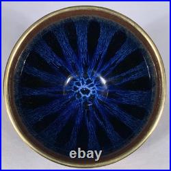 Chinese Antique Song Dynasty Jian Ware Porcelain Cover With Gold Leaf Bowls