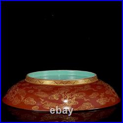 Chinese Enamel Colour Porcelain HandPainted Exquisite Gilded Figures Plate 11619