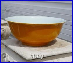 Chinese Master Jia Porcelain Large Yellow Glazed Centerpiece Bowl, 14 1/2 Chinese Master Jia Porcelain Large Yellow Glazed Centerpiece Bowl, 14 1/2
