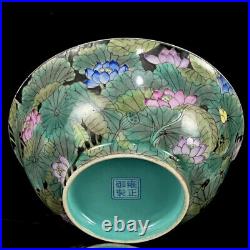 Chinese Pastel Porcelain Gilded Handmade Exquisite Lotus Bowls 20907