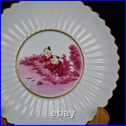 Chinese Porcelain Gilded HandPainted Exquisite Figure Plate 25448 Chinese Porcelain Gilded HandPainted Exquisite Figure Plate 25448