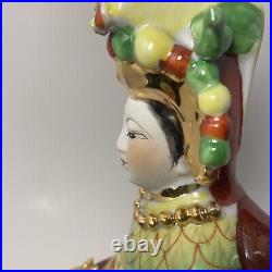 Chinese Porcelain Gilt Gold Figurine