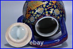 Chinese Porcelain Handmade Exquisite Gilded Phoenix Pattern Teapots 9290