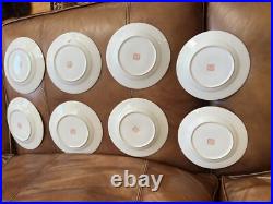 Chinese Porcelain Plate Thousand Flowers Design Mille Fleur Motif- Gold- Marked