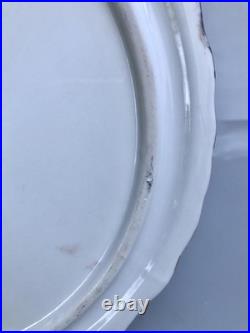Chinese Republic Period Famille Rose Lady Portrait Round Porcelain Plate Gilted