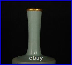 Chinese Song dynasty Ru kiln Porcelain Gilded Handmade Vases 80033