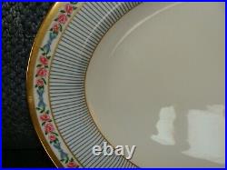 Christian Dior China DIOR ROSE Oval Porcelain Platter Plate MINT 24K Gold HTF