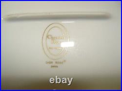 Christian Dior China DIOR ROSE Oval Porcelain Platter Plate MINT 24K Gold HTF