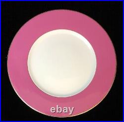 Christian Lacroix Paris Follement Pink Gold Rim Charger Plate 12.5 -4 Avail