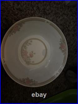 Crown Vintage Ming Fine China Cristina 1392 37 Piece Set Gold Trimming Porcelain