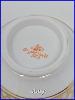 Derby Stevenson And Hancock Cup & Saucer Trio, Pink Roses C. 1860s