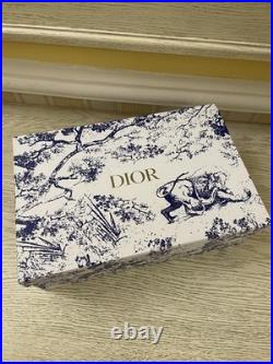 Dior Toile de Jouy Porcelain Mug Gold Handle Tea Cup Saucer Set of 2 Made France