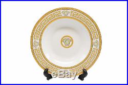 Dolce Vita Elegant Gold Greek Key Design 57 Pcs Dinner Set, For 6 Persons