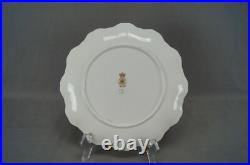 Doulton Burslem Hand Painted Roses & Enameled Floral Scrollwork 9 Inch Plate E