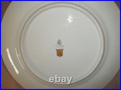 EIGHT Heinrich & Co Pickard Gold Encrusted DINNER PLATES