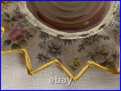 Early Rare MacKenzie Childs Evervolving 10 Plate/Bread Plate Gold Rim #6F