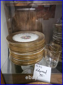 Edgewood China 22 Carat Gold Plate Vintage 74 Pieces Edgewood China 22 Carat Gold Plate Vintage 74 Pieces