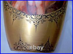 Egeria Hutschenreuther Vase Germany 1814 Gold Encrusted 11 Signed Egari