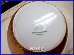 Egeria Hutschenreuther Vase Germany 1814 Gold Encrusted 11 Signed Egari