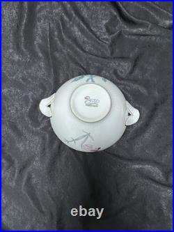 Elegant Covered Vegetable dish by Gold China in the Sweet Pea Pattern. 10.5