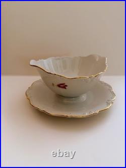 Extensive Vintage Bavaria Fine China Set Pink Floral & Gold Trim (Moving Sale)