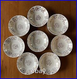 FRENCH SAXON CHINAUNION MADE U. S. A. 22 KT GOLD China Set Service for 8