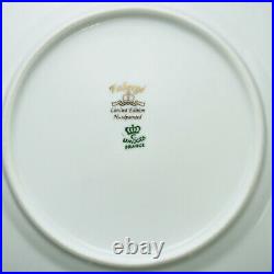 Faberge Gold, Enamel & Jeweled Salad Plate Limoges Porcelain China 24K Gold