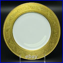 Faberge Salad Plate Limoges Porcelain China 24K Gold Trim