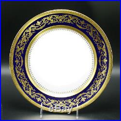 Faberge Verneuil Dinner Plate Limoges Porcelain China 24K Gold Rim