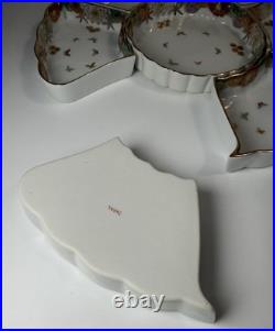 Fine Antique Japanese Satsuma Sweetmeat Set Butterfly Gilt Lacquer Serving Tray