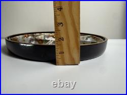 Fine Antique Japanese Satsuma Sweetmeat Set Butterfly Gilt Lacquer Serving Tray