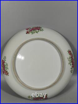 Fine China Qing dynasty Porcelain gilded rose medallion Plate Z